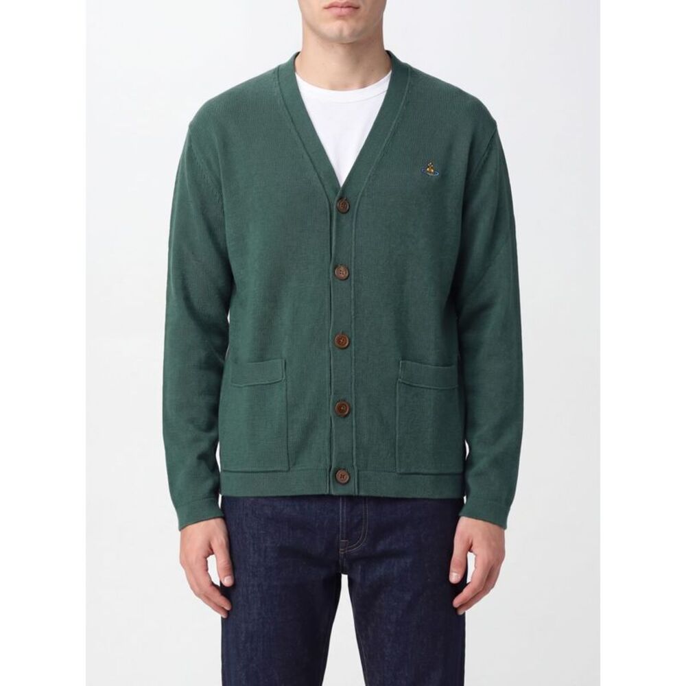 Vivienne Westwood Men Vivienne Westwood Orb Logo Cotton And Cashmere Cardigan